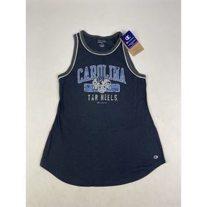 North Carolina Tar Heels Tank Top Women’s Medium M Blue UNC Champion NEW‎ Crew